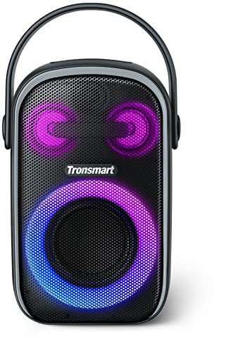 Tronsmart Halo 100 Altoparlante Bluetooth portatile per feste, sistema audio a 3 vie, accoppiamento stereo, spettacolo di luci, impermeabile IPX6, tempo di riproduzione 18h, equalizzatore