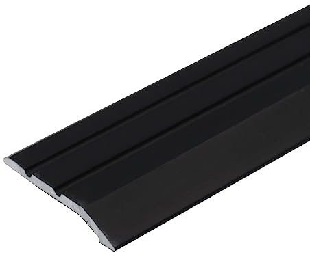 A01 30mm Anodised Aluminium Door Threshold Ramp Profile - Black, 2.7m