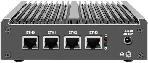 Mrroute MINIPC-G1 Intel J4125 Onboard LPDDR4 4G RAM 256G SSD Mini Pc Without Fan Four Lans Ports 2*USB Mini Softrouter for Office Work and Home Entertainment Win10(LPDDR4 4G+SSD 256G)