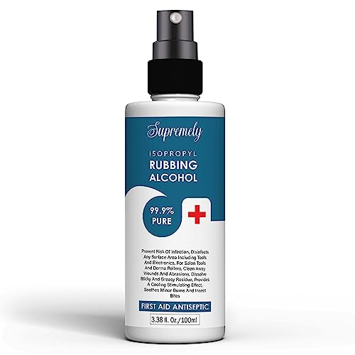 Supremely Multipurpose Rubbing Alcohol 99.9%: Disinfectant, Cleaner, and First Aid Essential Pharma Grade