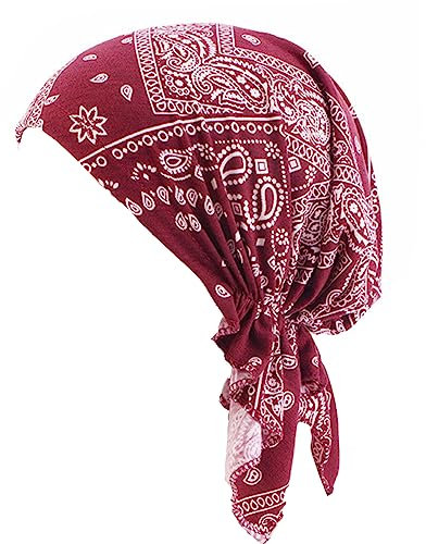 ESTEVANJ MUR Couvre-chef pour femme Bonnet de sommeil Foulard pour enveloppement chauve Cancer Chapeaux Bandana Turban élastique, 13, taille unique
