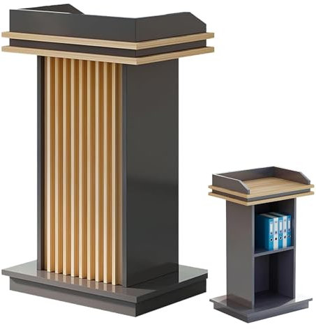 Rednerpult Aus Holz,Kanzel Stand,Podium Rednerpult Stand Mit Breiten Lesefläche Und Ablagefläche,bodenstehende Kanzel Für Schulen,Kirchen,Botschaften,Hochschulen,Pressekonferenzen,einfache Montage