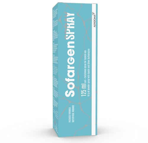 Sofargen Spray, dispositivo di automedicazione in polvere spray per uso topico, consigliato per il trattamento di piccole lesioni cutanee, abrasioni, escoriazioni, tagli, ferite superficiali, 125ml