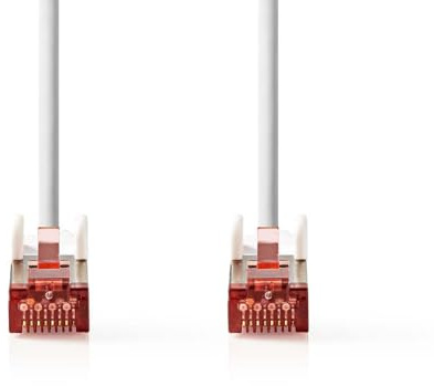 Nedis CAT6-Netzwerkkabel - RJ45 Stecker - RJ45 Stecker - S/FTP - 1.50 m - Rund - LSZH - Weiss - Label