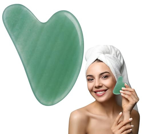 Gua Sha Stein Jade Guasha Face Schaber Massage Facial Massagesteine für Gesicht Augen Anti-Aging Nacken