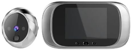 Begchy Timbre digital LCD de 2.8 pulgadas, visor de mirilla para puerta, cámara de monitoreo ocular de 90 grados, timbre de puerta con detección de movimiento, ojo fácil de instalar B