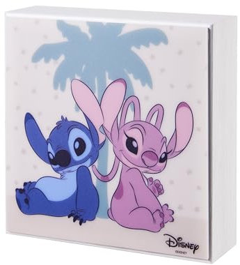 Disney Baby Stitch & Angel Nachtlicht für Kinder, LED-Nachttischlampe, ideal für Kinderzimmer