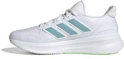 adidas Ultrarun 5 Running Shoes, Zapatillas para Correr Hombre, FTWR White Mint Ton Lime Burst, 43 1/3 EU