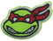 Hobbies and Patch Parche Termoadhesivo Raffaell Rojo Tortugas Ninja Cabeza Mutante para planchar o coser Decoración Mochila Sudadera Jersey Bolsa Chaqueta Jeans Delantal