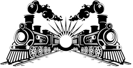 Wandaufkleber mit Motiv „Transport“, Eisenbahn, Dampfzug, Lokomotive, Wandtattoo für Kinderzimmer, Babyzimmer, Schlafzimmer, Dekoration, Wandbild, Vinyl-Aufkleber, extragroß – 58x114cm