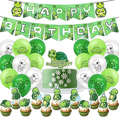 Decorazioni per Feste di Compleanno con Tema Tartaruga per Bambini
