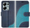 BoxTii Coque pour Xiaomi Poco M6 Pro 4G, Housse en Cuir PU Pochette de Portefeuille, Magnétique Étui de Protection Housse Coque pour Xiaomi Poco M6 Pro 4G, Bleu