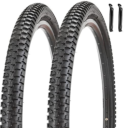 Juego de 2 neumáticos de bicicleta de montaña de 26 pulgadas, plegables, 2.10, neumáticos de repuesto para bicicleta de montaña y trekking híbrido, barro y bicicleta todoterreno