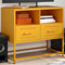 WSJHUHK Furniture,Entertainment Centres & TV Stands，TV Cabinet Mustard Yellow 68x39x60.5 cm Steel