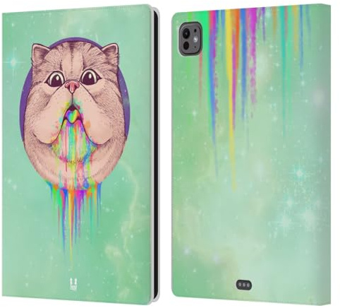 Head Case Designs Gatto Vomito Arcobaleno Custodia Portafoglio in Pelle Compatibile con Apple iPad PRO 11 M4/M5 2024/2025