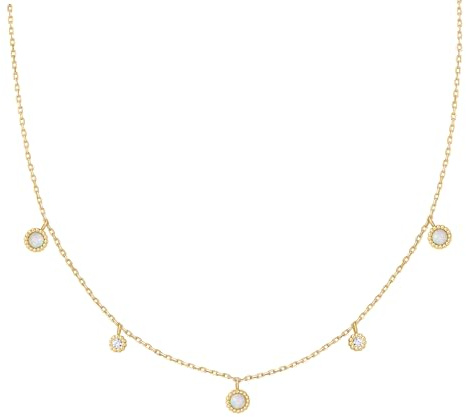 ANIA HAIE Damen Halskette SUNNY SPARKLER aus 925 Sterling Silber, Länge: 40 cm + 7,5 cm Verlängerung, inkl. Geschenkverpackung