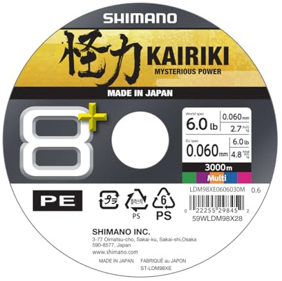 Line Kairiki 8+ - 3000m 0.06mm 5.4kg Multi C.