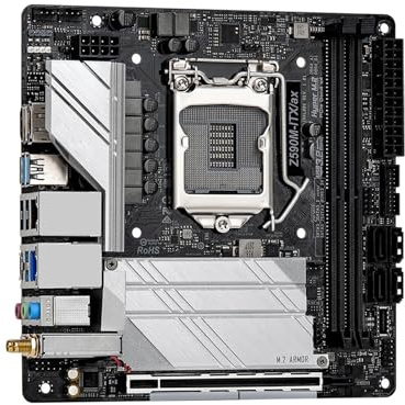 Carte mère Fit for ASRock Z590M-ITX/ax Compatible avec processeurs i5-11400 10700F, i7-11700, i9-11900 10900KF, DDR4 5066 MHz, HDMI, M.2, NVME, PCIe 4.0 Carte mère