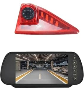 Backup Kamera 7-Zoll-Rückspiegeldisplay mit Bremslichtkamera für Master Rückkamera(with Bracket)
