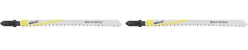 wolfcraft 2 HCS Jigsaw Blades, T-Shank, kitchen worktop, clean cut I 2324000 I Special blade for extremely clean cuts – on both sides – through kitchen worktops (Pack of 2)