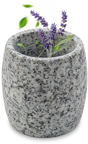 TUZHE Sauna Verdampferschale aus Granit 6,5 x 7,5cm– Saunazubehör für Mentholkristalle & Öle – hitzebeständige Aromaschale als Geschenk