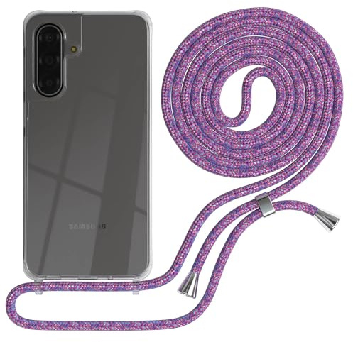 EAZY CASE Handykette kompatibel mit Galaxy A17 Handyhülle mit Umhängeband, Handykordel mit Schutzhülle, Silikonhülle, Hülle mit Band, Stylische Kette für Smartphones, Unicorn