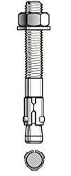 Alsafix - 25 goujons d'ancrage T version zinguée ATE Option 7 D. 12 x LT. 140 mm - PO07430 - Alsafix