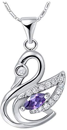 GYXYZB Halskette 925 Sterling Silber Set Schmuck Schwan