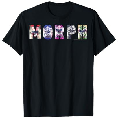 Power Rangers Heroes And Villains Graphic Color Group Poster T-Shirt