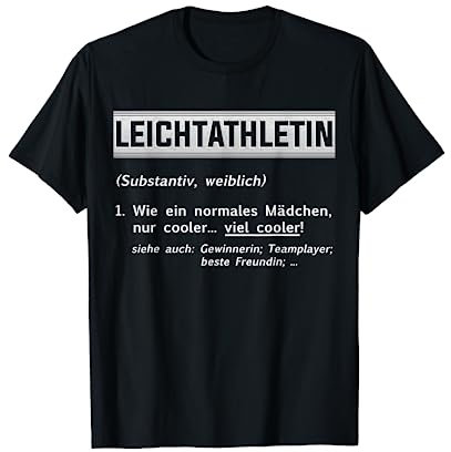 Beste Leichtathletin Definition Leichtathletik Geschenk T-Shirt