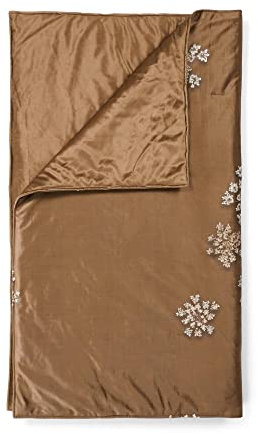 ESSENZA Tagesdecke Lauren Cinnamon Blumen Blüten Rosen Pflanzen Quilt Zimt Überwurf, Größe:135 x 170 cm