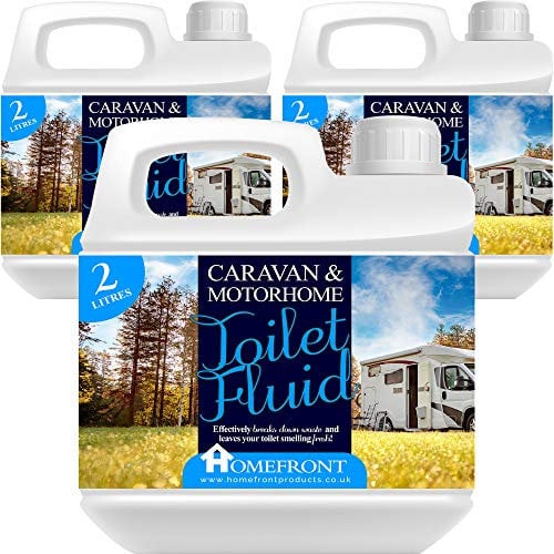 Homefront Caravan and Motorhome Blue Toilet Chemical Fluid Solution Cleaner - Eco-Friendly, Formaldehyde Free - Up to 20 Treatments - (6 Litres)