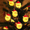 Luci Natalizie a Forma di Babbo Natale di Natale, Surwin Decorazione Catena Luminosa a Batteria LED Stringa Luci per Albero di Natale, Giardino, Feste (Babbo Natale,3M/20LED)