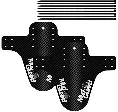 Gobesty Schutzbleche Mountainbike, MTB Schutzblech, Mudguard, Fahrrad Schutzblech, Vorderer Spritzschutz, Mountainbike Kotflügel, Splatter Fender mit 8 Kabelbinder 2 Stücke