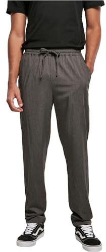 Urban Classics Herren Tapered Jogger Pants Hose, grey, L