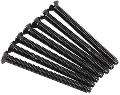 One Stop DIY 40 X Electrical Screws For Electric Switches & Sockets Black 3.5 X 75mm NEW