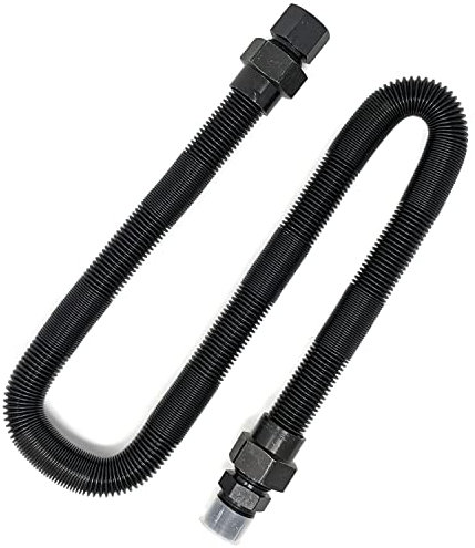 Midwest Hearth Gas-Flexleitung für Feuerstelle, 91,4 cm lang, Schwarz