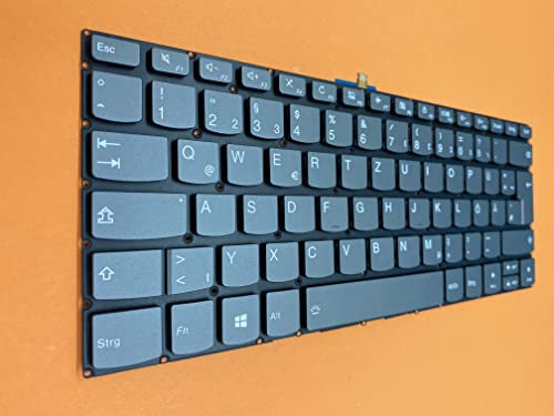 THT Protek Teclado alemán compatible con Lenovo Yoga 520-14IKB (81C8007UGE)