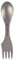 Lifeventure Superlight Titanium Spork with Serrated Cutting Edge | Ideal for Camping or Travel, Silver