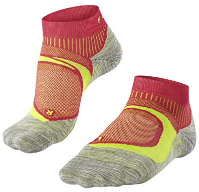 FALKE Damen Laufsocken RU4 Endurance Cool Short W SSO Funktionsgarn Antiblasen 1 Paar, Rot (Rose 8567), 41-42