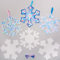 Baker Ross FX302 Farb Streuende Schneeflocken Dekorationen-30 Stück, Bastelpapier für Kinder, Papierkunst