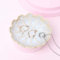 Ceramic Trinket Dish Ring Dish for Jewellery, Trinket Tray Jewelry Plate Dish for Rings, Earrings, Necklace, Gifts for Women Birthday Wedding Engagement Gift, White