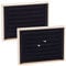 nbeads 2 Stück Holz Schmucktablett, Holz Schmuck Tablett Schmuckaufbewahrung Makeup Organizer Schmuck Schale Ringablage Schlüsseltablett mit schwarzem Samt für Halsketten Armband Ohrring Uhrenhalter