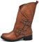 IF Fashion Scarpe da Donna Stivali Stivaletti Biker Fibbie Anfibi Polpaccio Largo YY-58 camel N.40