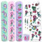 TOBJA Meerjungfrauen-Schnapparmbänder und Sticker-Set für Kinderpartys und Geburtstage - 10 Armbänder und passende Sticker-Sets im wunderschönen Design