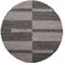 HomebyHome Runder Shaggy Teppich 120 cm - Hochflor Taupe Extra Weich und Flauschig - Bettvorleger für Wohnzimmer, Schlafzimmer, Küche, Flur - Carpet, Halı, Kilim