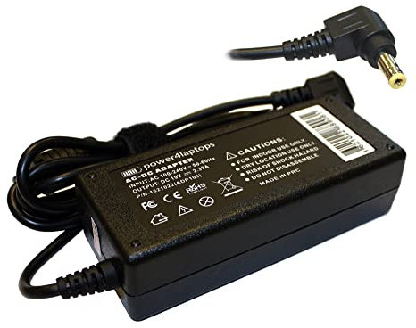 Power4Laptops Adaptador Fuente de alimentación Monitor Compatible con HP Pavilion 23cw