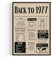 Geschenk zum 48 Geburtstag Mann und Frau – Geburtstagsgeschenk für Männer – Back in 1977 Poster im Design Zeitung aus 1977 – Super Geschenke für Männer und Geschenke für Frauen zum 48. Geburtstag
