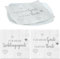 Murago - Servietten 40er-Set Für Meine Lieblingsgäste & Für Meine Gäste nur das Beste ca.33x33cm - Motiv Dekoration Papierservietten Herz Mtoiv mit Spruch Weiß Grau Silber