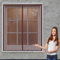 Insektenschutz für Fenster 140 x 104 cm Insektenschutzgitter Kein Stanzen Erforderlich Easy Install Magnetvorhang für Balkontür Terrassentür, Braun